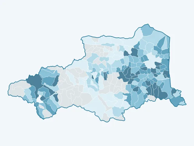 Carte du revenu moyen dans les Pyrénées-Orientales (66)