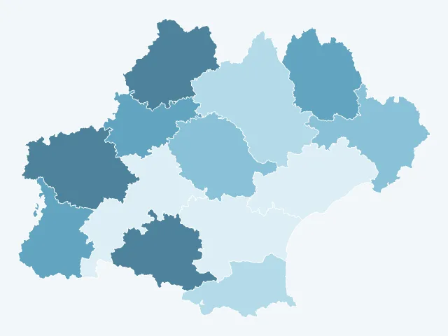 Carte du rendement locatif en Occitanie