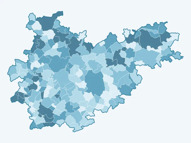 Carte des logements vacants dans le Tarn-et-Garonne (82)