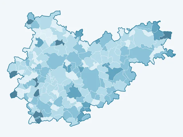 Carte du vote Anne Hidalgo dans le Tarn-et-Garonne (82)