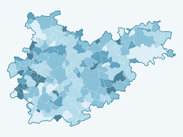 Carte du vote Éric Zemmour dans le Tarn-et-Garonne (82)
