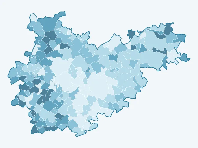 Carte du vote Jean Lassalle dans le Tarn-et-Garonne (82)