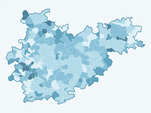 Carte du vote Nicolas Dupont-Aignan dans le Tarn-et-Garonne (82)