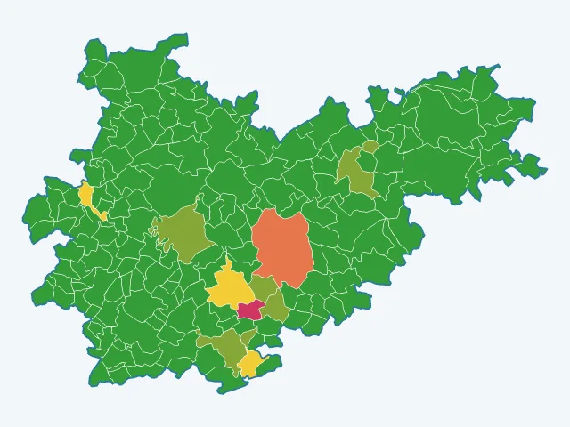 Carte des infractions liées aux stupéfiants dans le Tarn-et-Garonne (82)