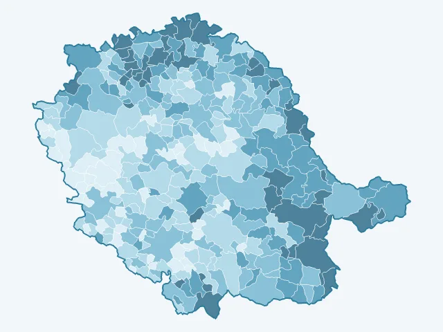 Carte de l'âge moyen dans le Tarn (81)