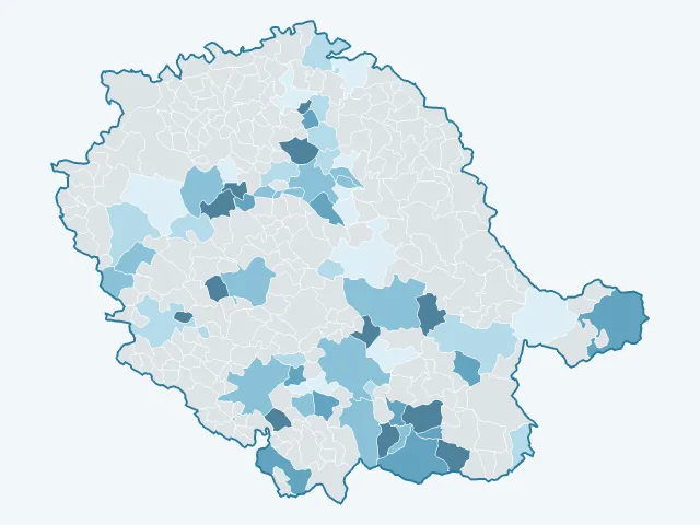 Carte de l'évolution des prix immobiliers dans le Tarn (81)
