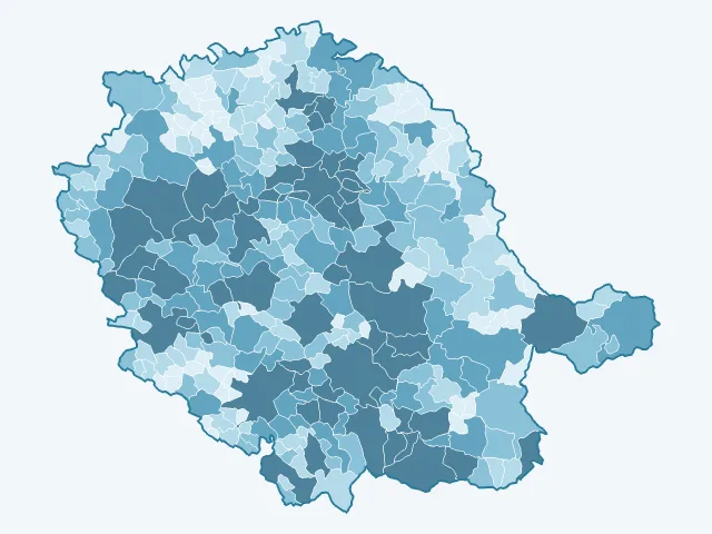 Carte du nombre d'habitants dans le Tarn (81)