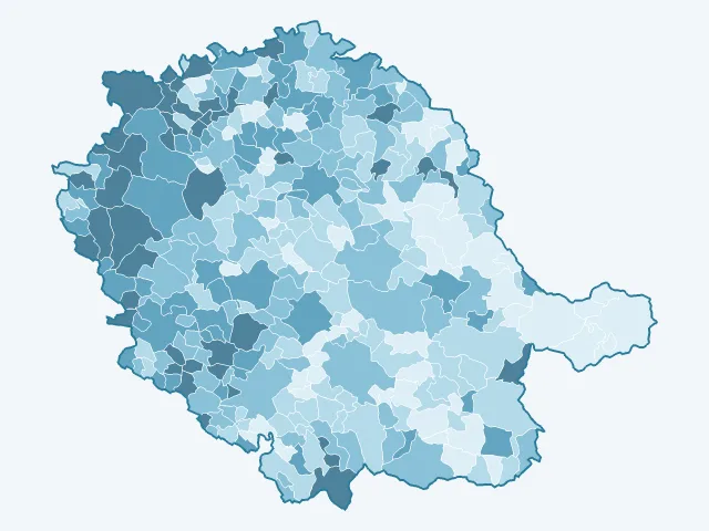 Carte du vote Jean-Luc Mélenchon dans le Tarn (81)
