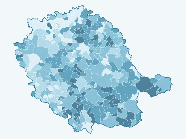 Carte du vote Marine Le Pen dans le Tarn (81)