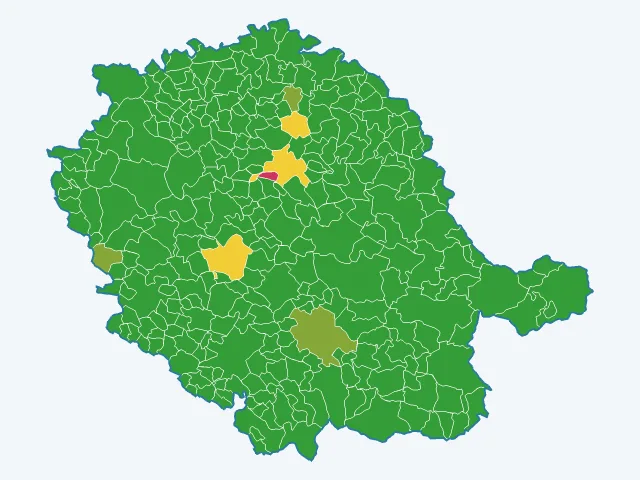 Carte des infractions liées aux stupéfiants dans le Tarn (81)