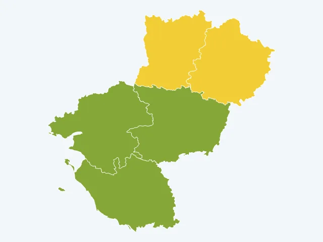 Carte des sports et loisirs dans les Pays de la Loire
