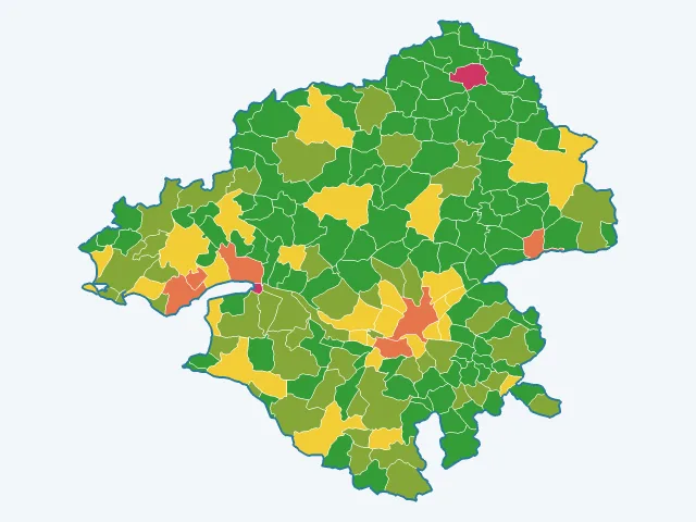 Carte des agressions physiques et sexuelles dans la Loire-Atlantique (44)