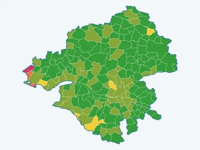 Carte des cambriolages dans la Loire-Atlantique (44)