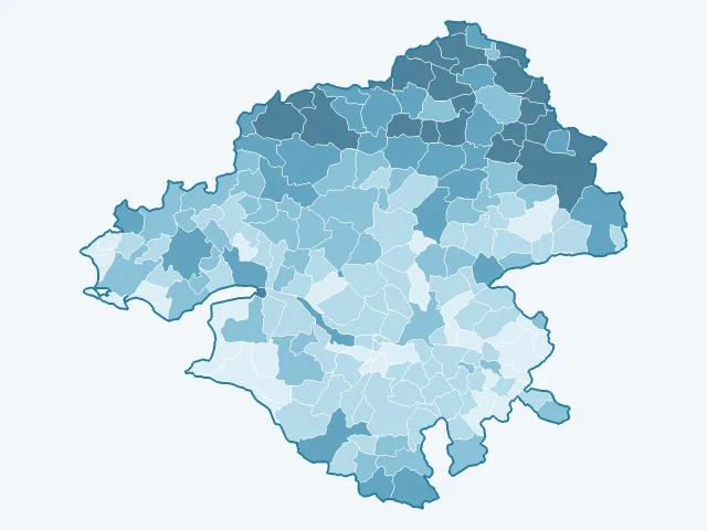 Carte des logements vacants dans la Loire-Atlantique (44)
