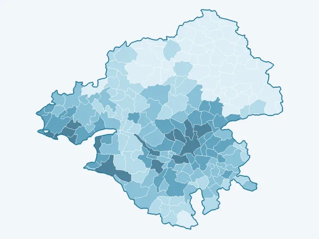 Carte des loyers dans la Loire-Atlantique (44)