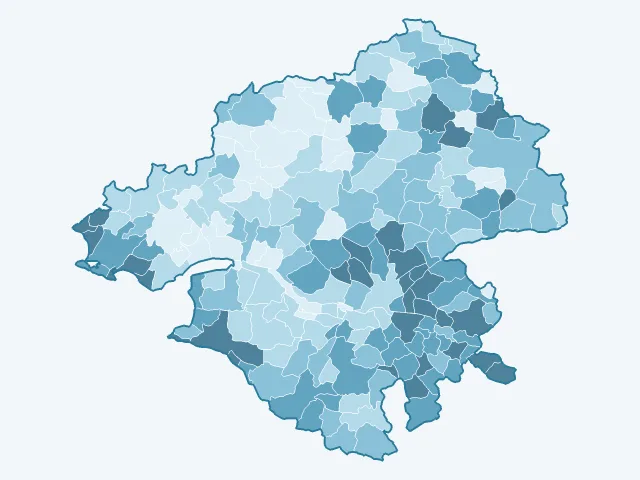 Carte du vote Emmanuel Macron dans la Loire-Atlantique (44)