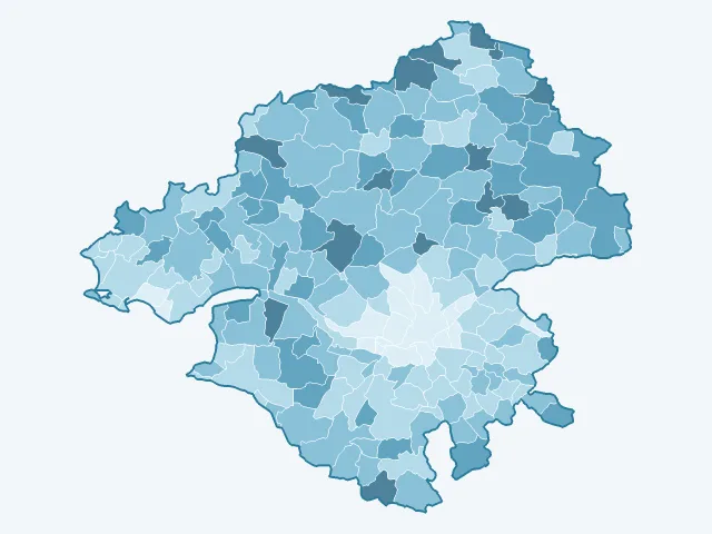 Carte du vote Jean Lassalle dans la Loire-Atlantique (44)