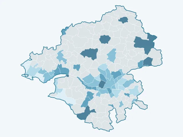 Carte du rendement locatif dans la Loire-Atlantique (44)