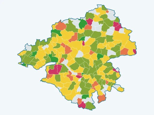 Carte de la vie pratique dans la Loire-Atlantique (44)