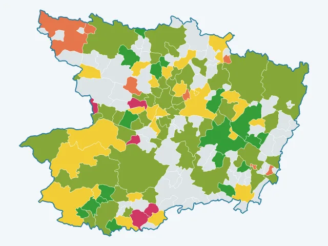 Carte des sports et loisirs dans la Maine-et-Loire (49)