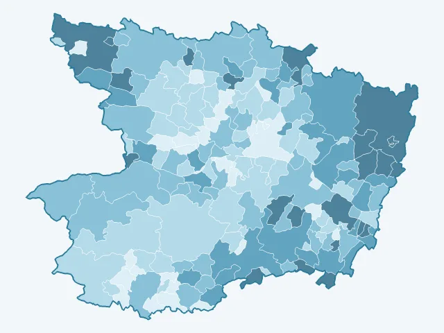 Carte des logements vacants dans la Maine-et-Loire (49)