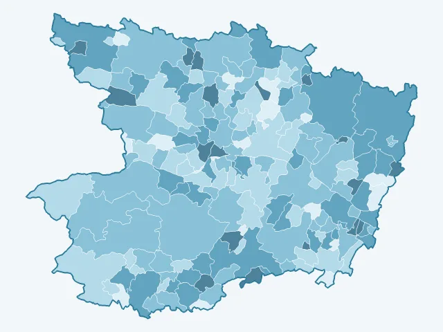 Carte du vote Valérie Pécresse dans la Maine-et-Loire (49)