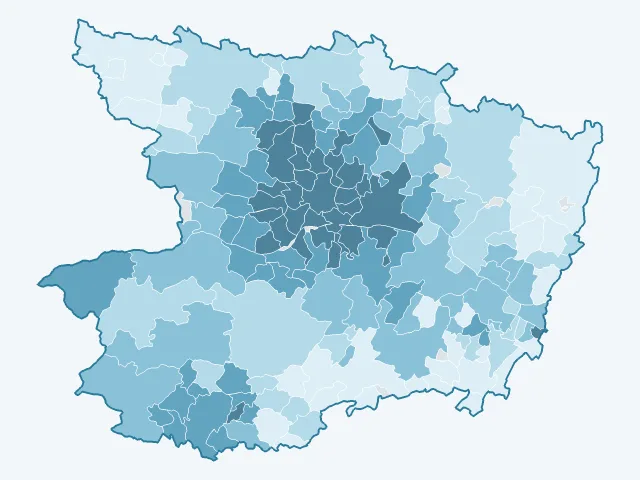 Carte des prix de l'immobilier dans la Maine-et-Loire (49)