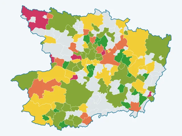 Carte de la vie pratique dans la Maine-et-Loire (49)