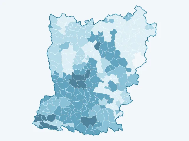 Carte des loyers dans la Mayenne (53)