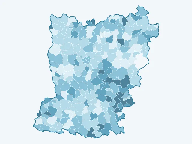 Carte du vote Éric Zemmour dans la Mayenne (53)