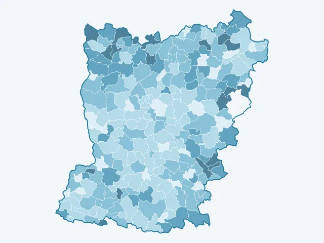 Carte du vote Valérie Pécresse dans la Mayenne (53)