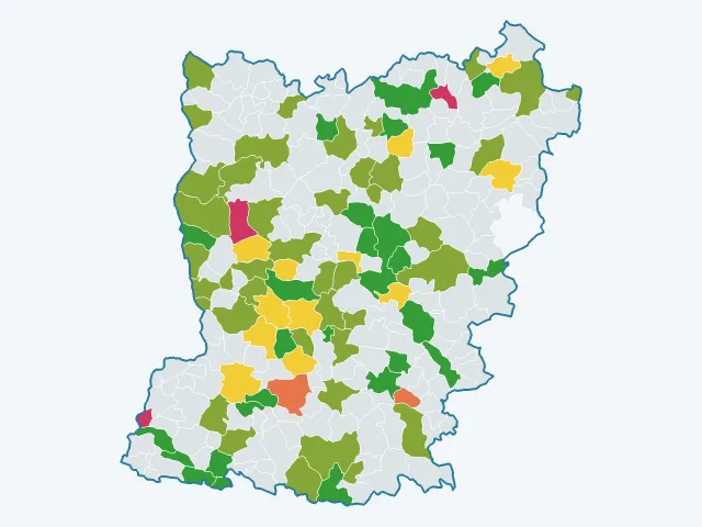 Carte du sentiment de sécurité dans la Mayenne (53)