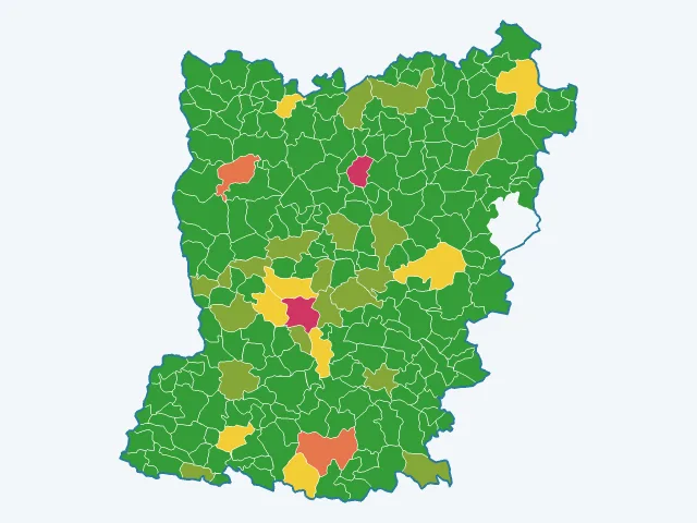 Carte des vols et dégradations dans la Mayenne (53)