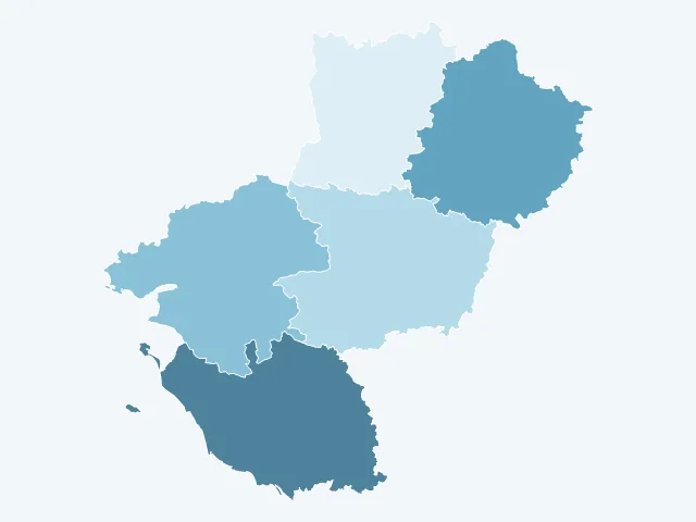 Carte du vote Éric Zemmour dans les Pays de la Loire