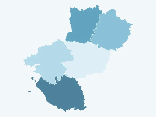 Carte des propriétaires dans les Pays de la Loire