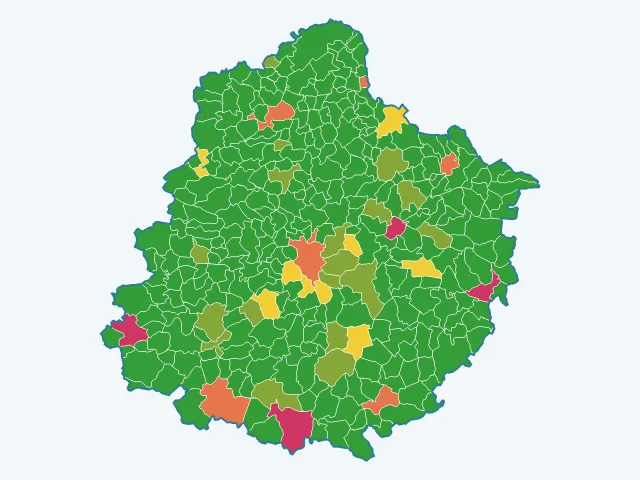 Carte des agressions physiques et sexuelles dans la Sarthe (72)