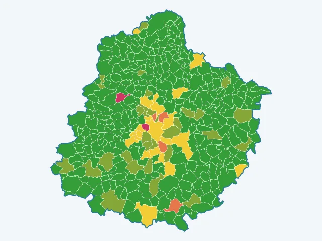 Carte des cambriolages dans la Sarthe (72)
