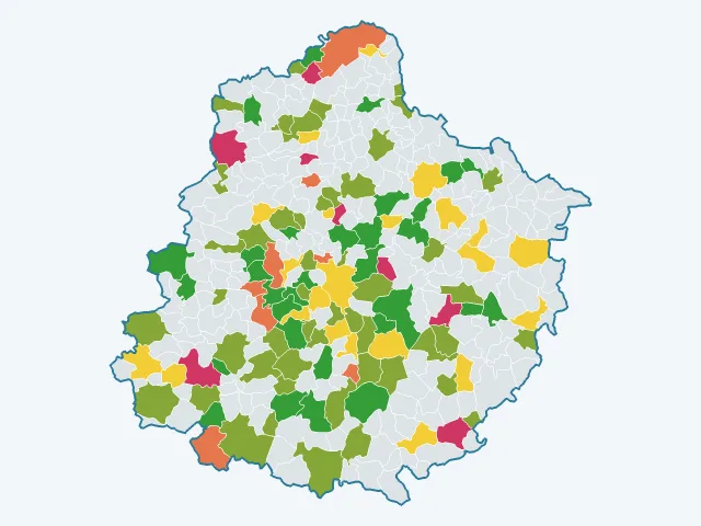 Carte de l'environnement dans la Sarthe (72)