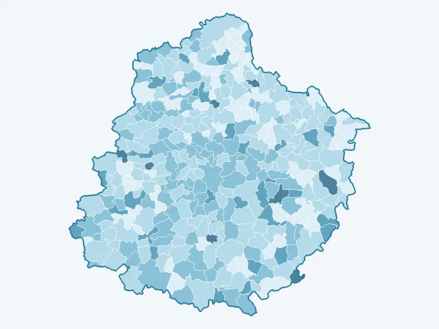 Carte du vote Anne Hidalgo dans la Sarthe (72)