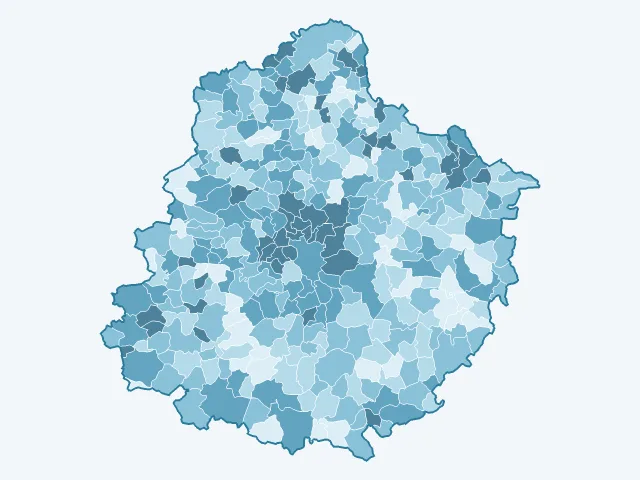 Carte du vote Emmanuel Macron dans la Sarthe (72)