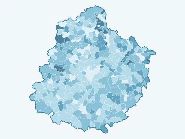 Carte du vote Nicolas Dupont-Aignan dans la Sarthe (72)