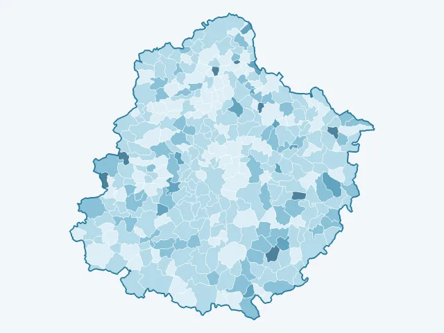 Carte du vote Philippe Poutou dans la Sarthe (72)