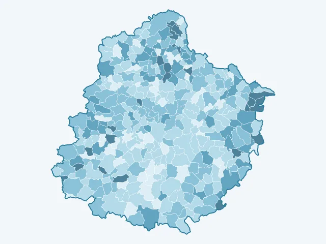Carte du vote Valérie Pécresse dans la Sarthe (72)