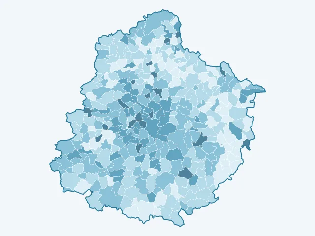 Carte du vote Yannick Jadot dans la Sarthe (72)