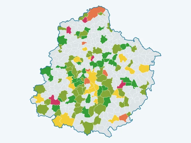 Carte du sentiment de sécurité dans la Sarthe (72)
