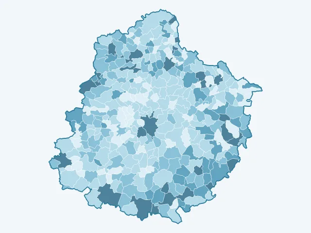 Carte du taux de chômage dans la Sarthe (72)