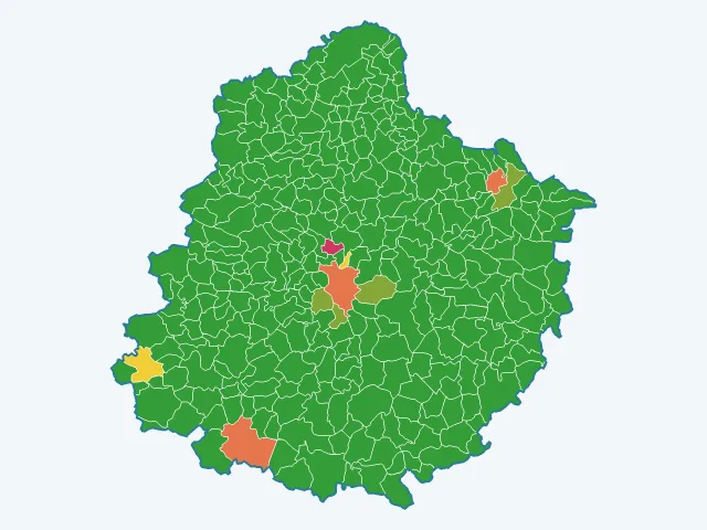 Carte des infractions liées aux stupéfiants dans la Sarthe (72)