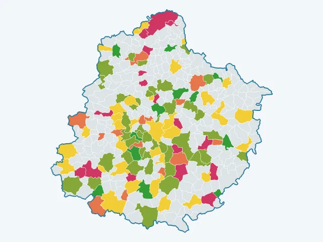 Carte de la vie pratique dans la Sarthe (72)