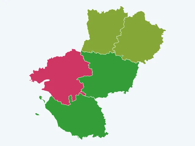 Carte des infractions liées aux stupéfiants dans les Pays de la Loire
