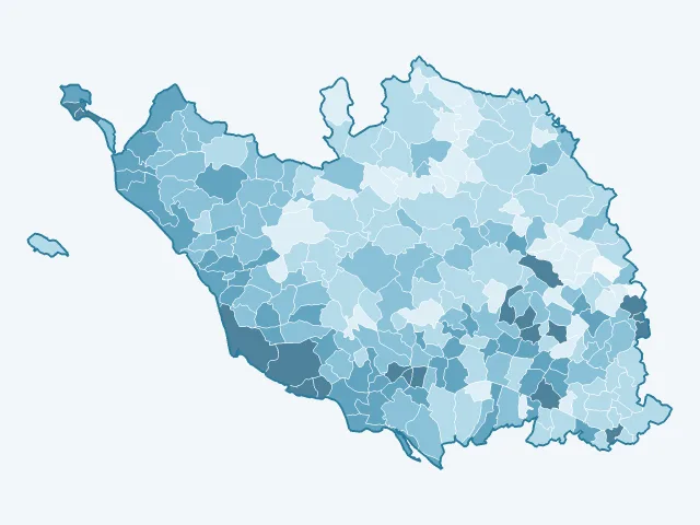 Carte du vote Éric Zemmour dans la Vendée (85)
